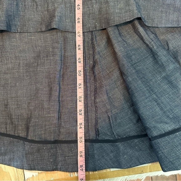 Eleventy V Neck Sleeveless Flax Linen Blend Pleated Maxi Dress Size US 0 EU 38 - Picture 11 of 13